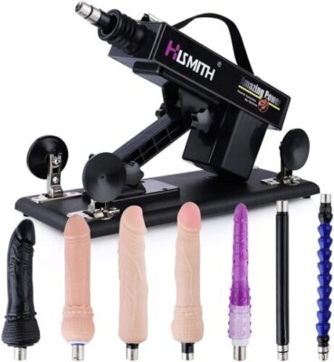 3 XLR Connector Fucking Machine Thrusting Dildo Automatic Machine with 7 Attachments for Men and Women
